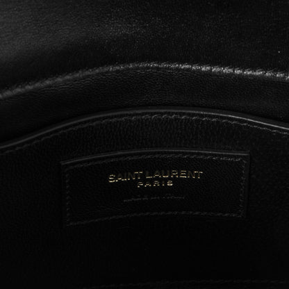 Saint Laurent Suede Small Classic Monogram Kate Tassel Satchel Black 7 of 7