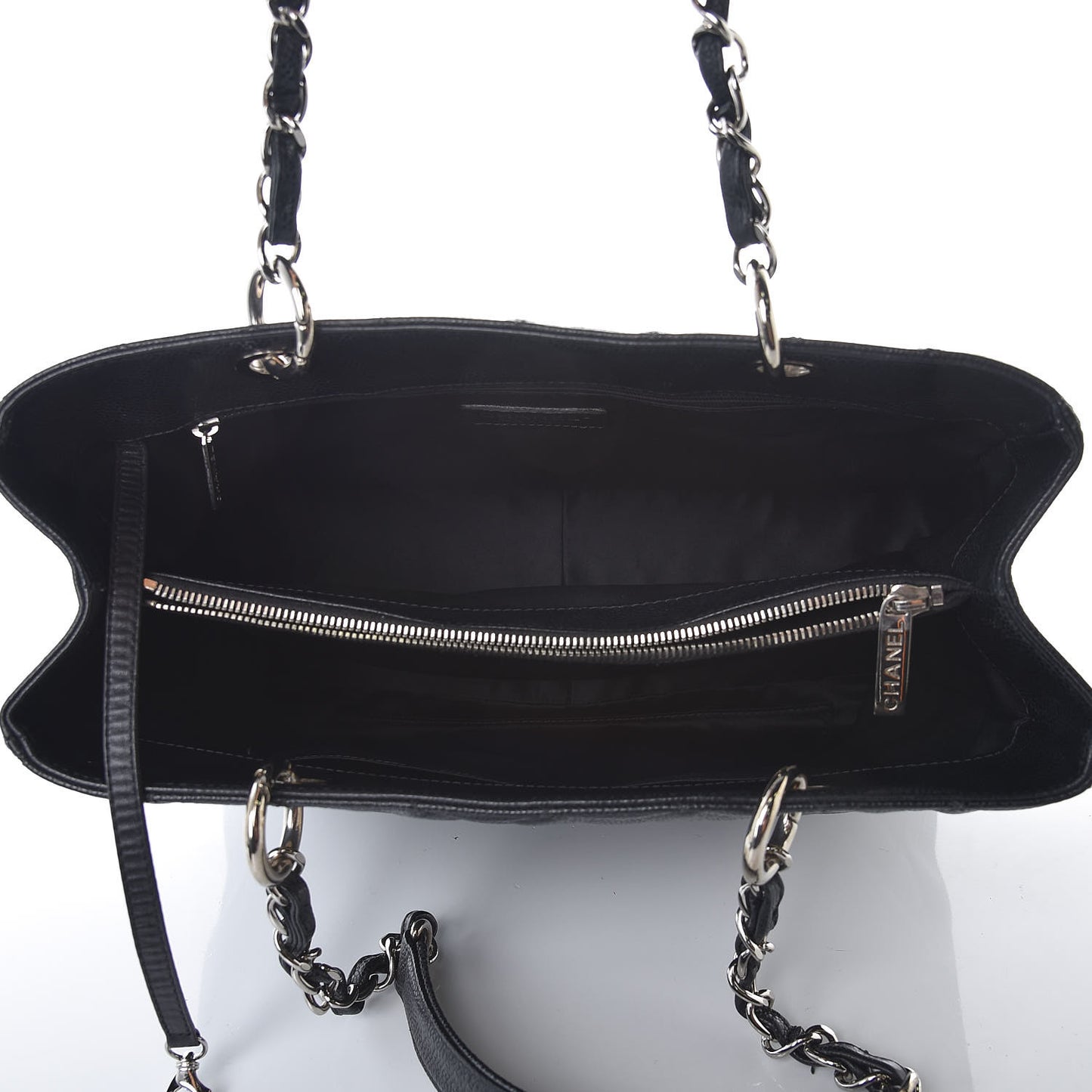 Caviar Quilted Grand Shopping Tote GST Black