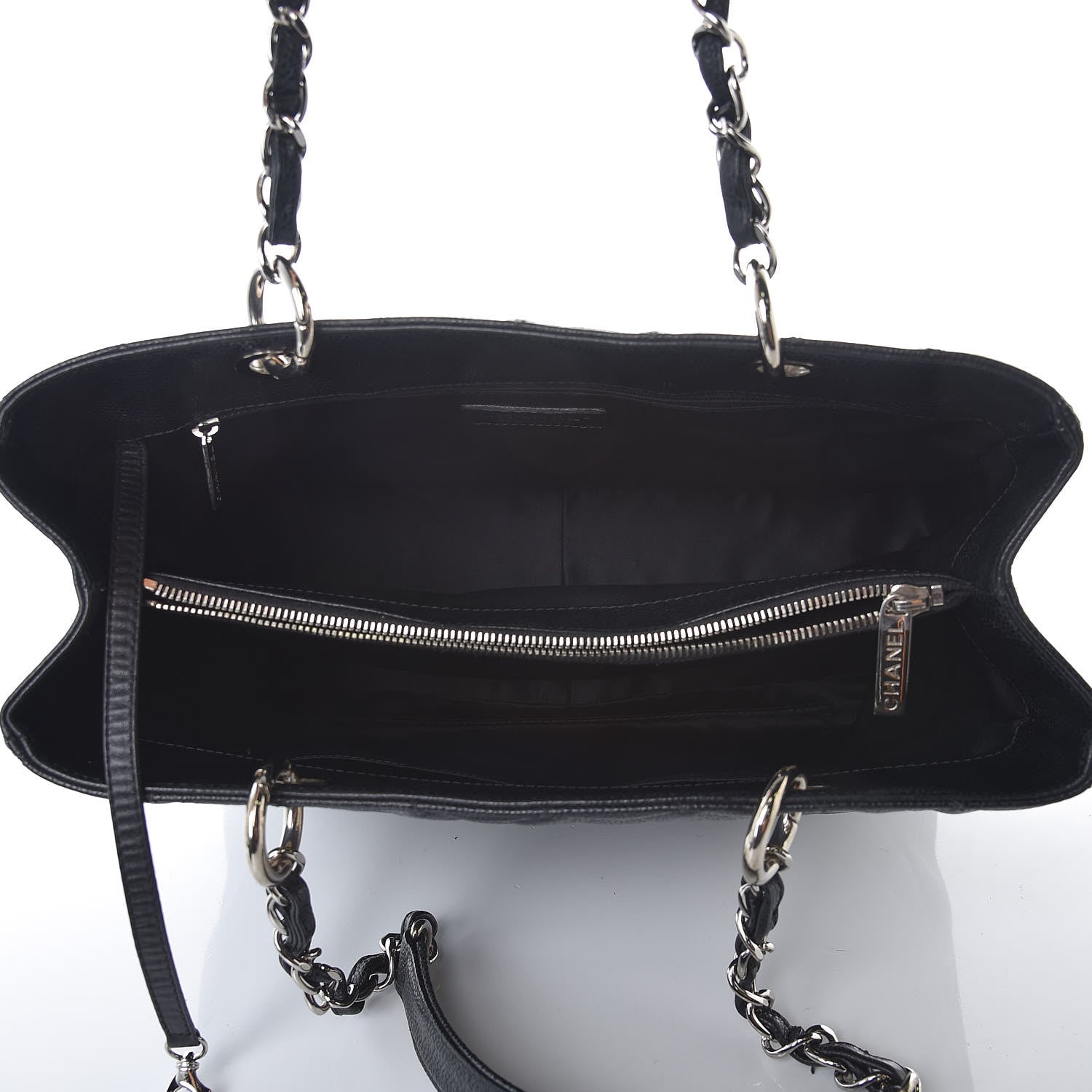 Chanel Caviar Quilted Grand Shopping Tote GST Black 5 of 9