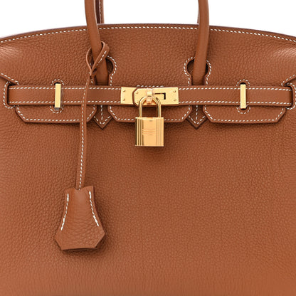 Hermes Togo Birkin 25 Gold 8 of 11