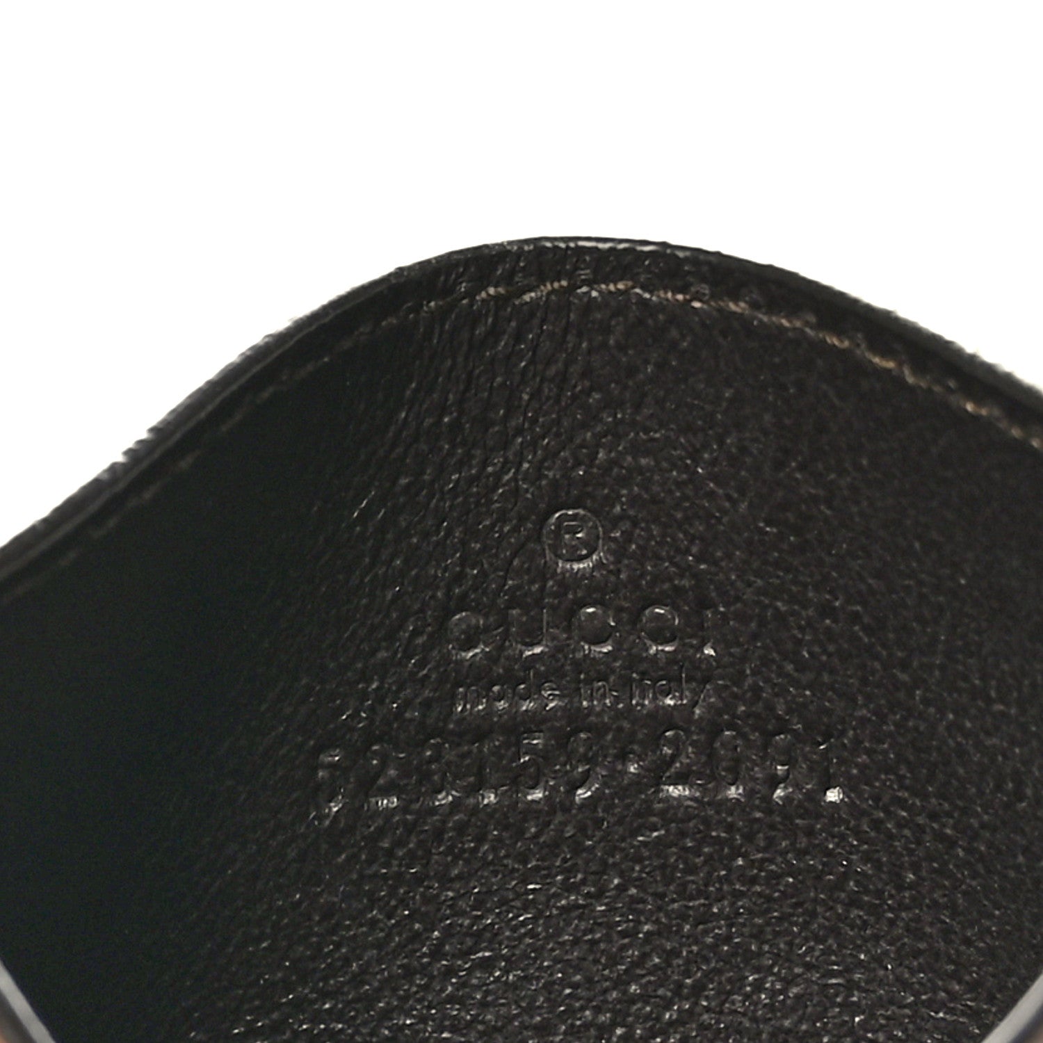Gucci GG Supreme Monogram Textured Dollar Calfskin Ophidia Card Holder Beige Ebony New Acero 6 of 7