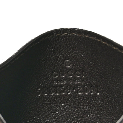Gucci GG Supreme Monogram Textured Dollar Calfskin Ophidia Card Holder Beige Ebony New Acero 6 of 7