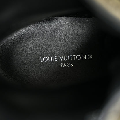 Louis Vuitton Velour Metropolis Flat Ranger Boot 37 Khaki Green 7 of 10