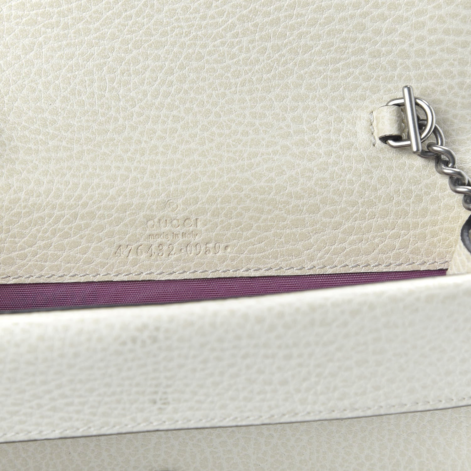 Gucci Dollar Calfskin Crystal Super Mini Dionysus Shoulder Bag Mystic White Black Diamond 8 of 9