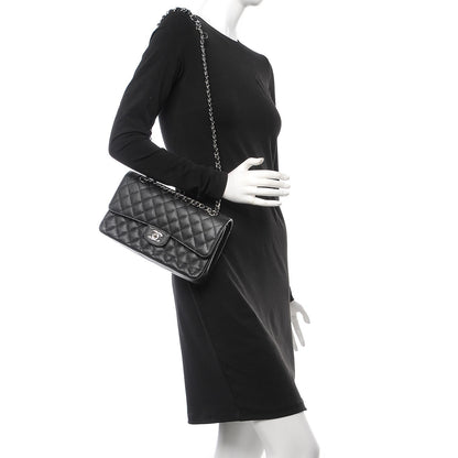 Chanel Caviar Quilted Medium Double Flap Black 4 of 19