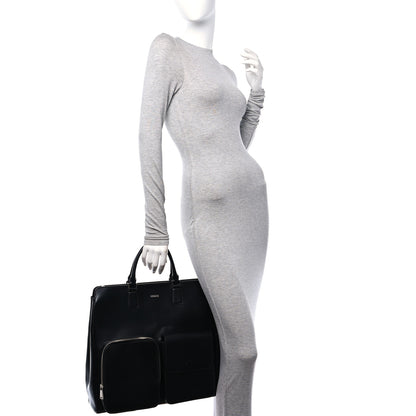 Versace Calfskin Cargo Tote Black 2 of 9