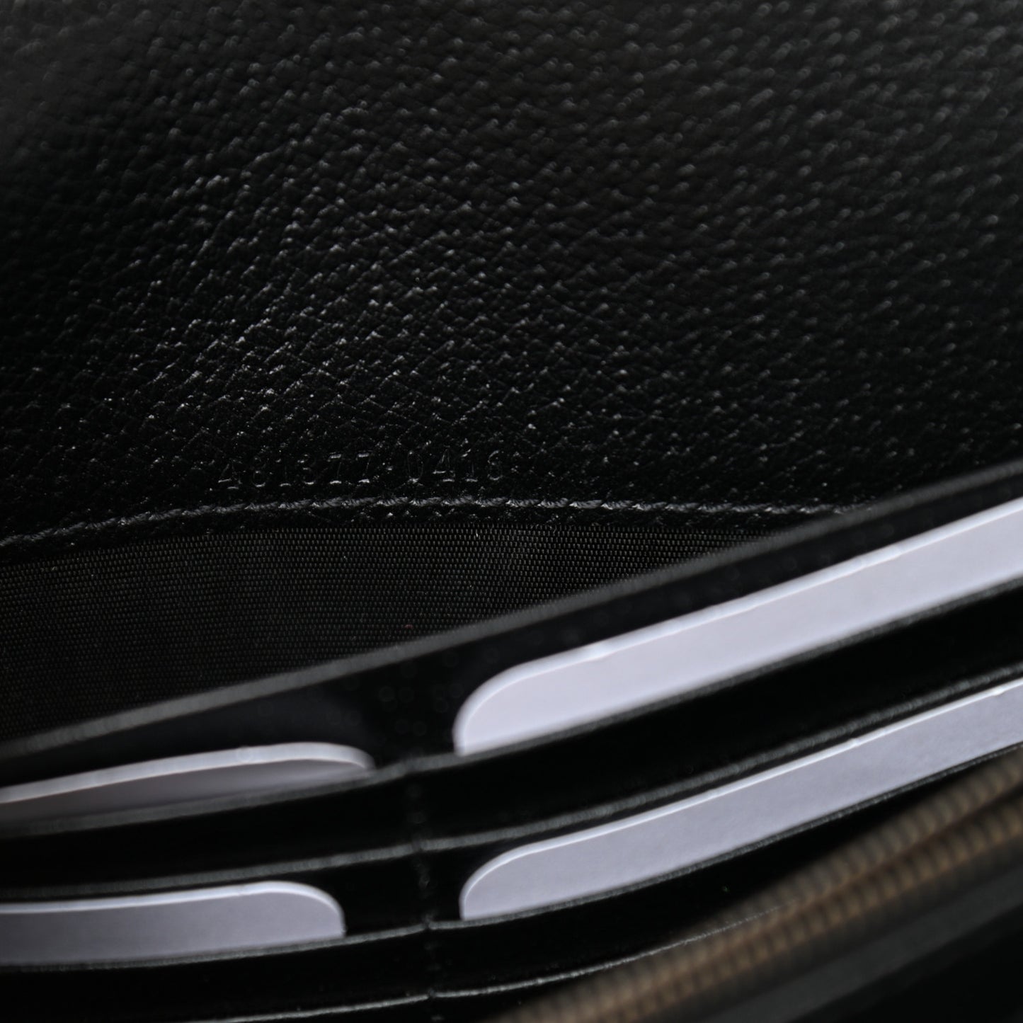 Calfskin Web Mini Dionysus Chain Wallet Black