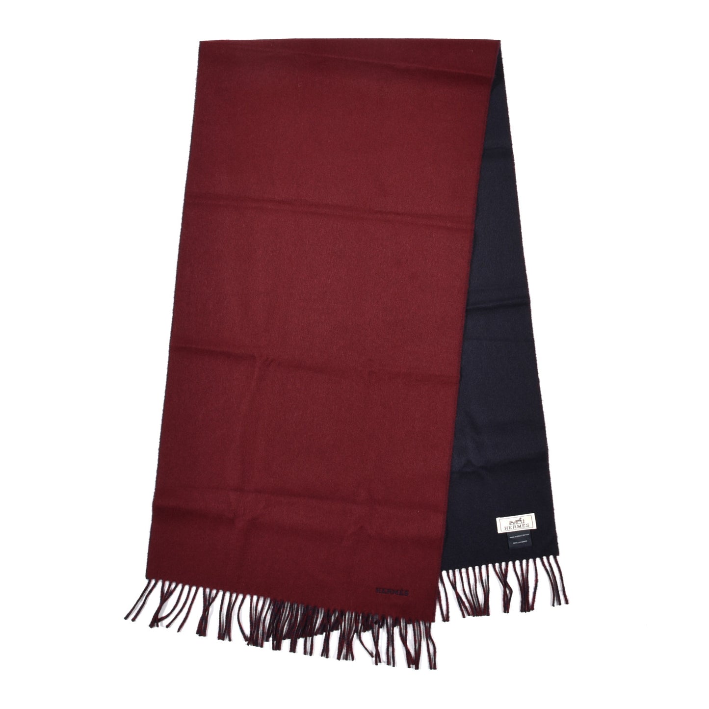 Cashmere Casaque Stole Marine Rouge