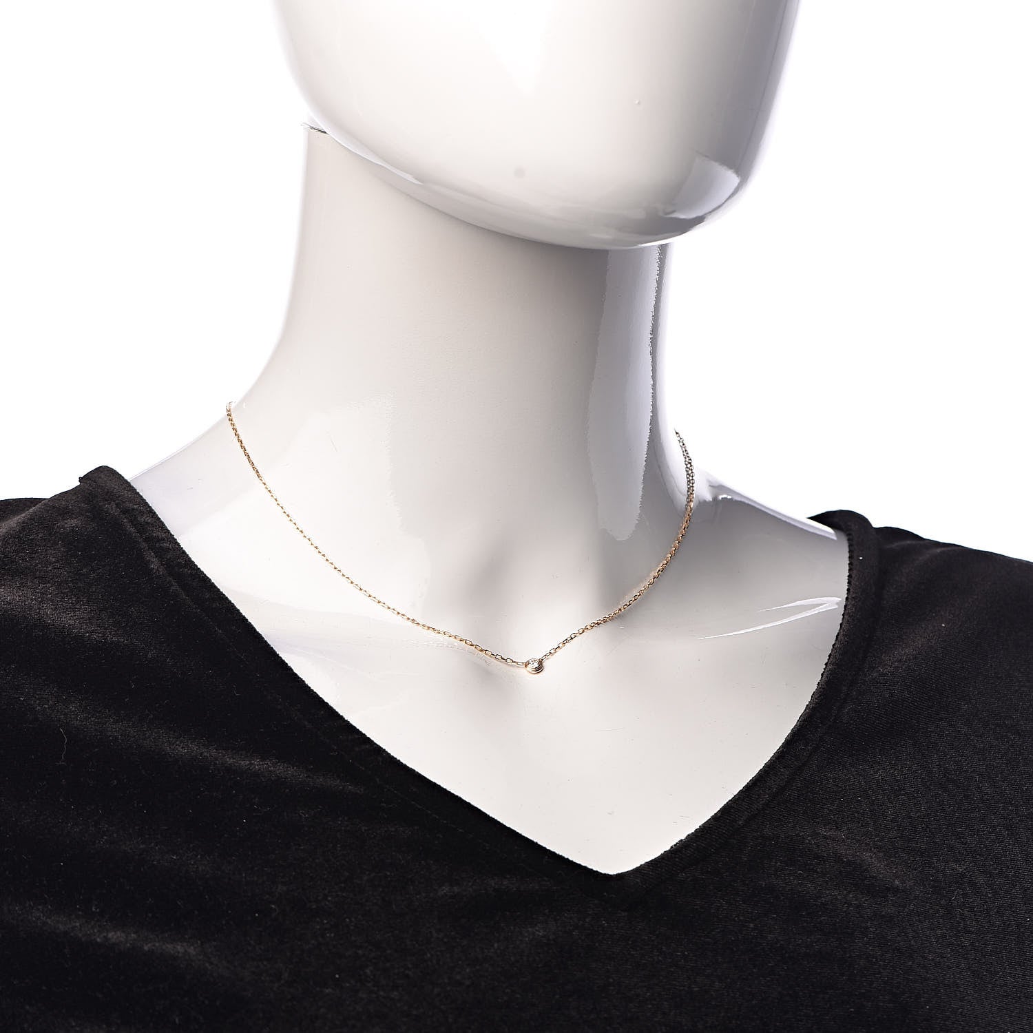 Cartier 18K Pink Gold Diamond SM D'Amour Pendant Necklace 2 of 6