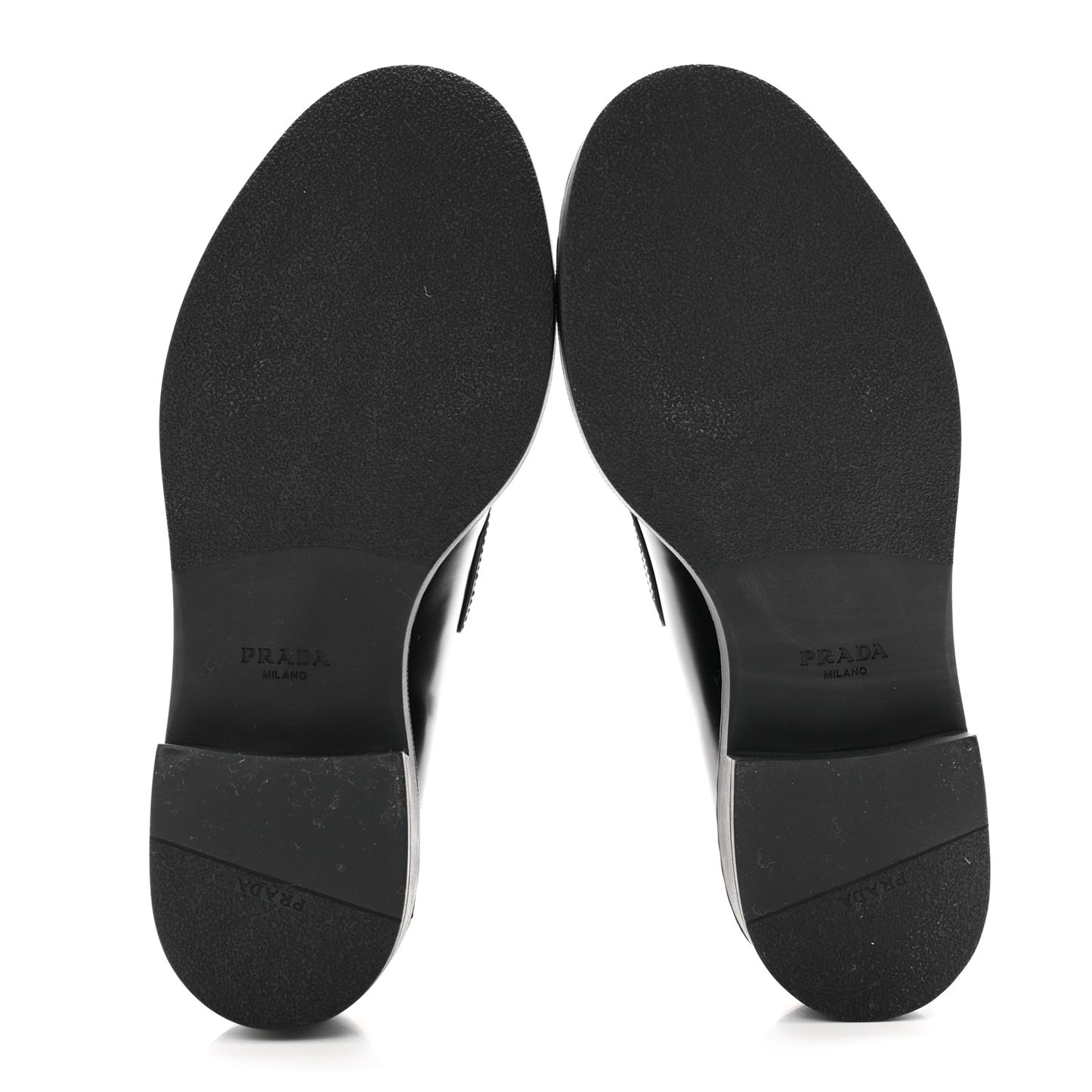 Spazzolato Metal Triangle Logo 50mm Loafers 37 Black