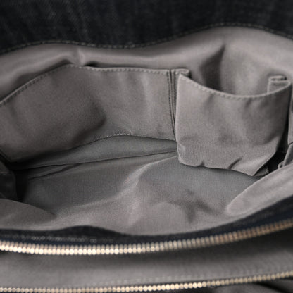 Chanel Denim Quilted Timeless Tote Dark Blue 5 of 11