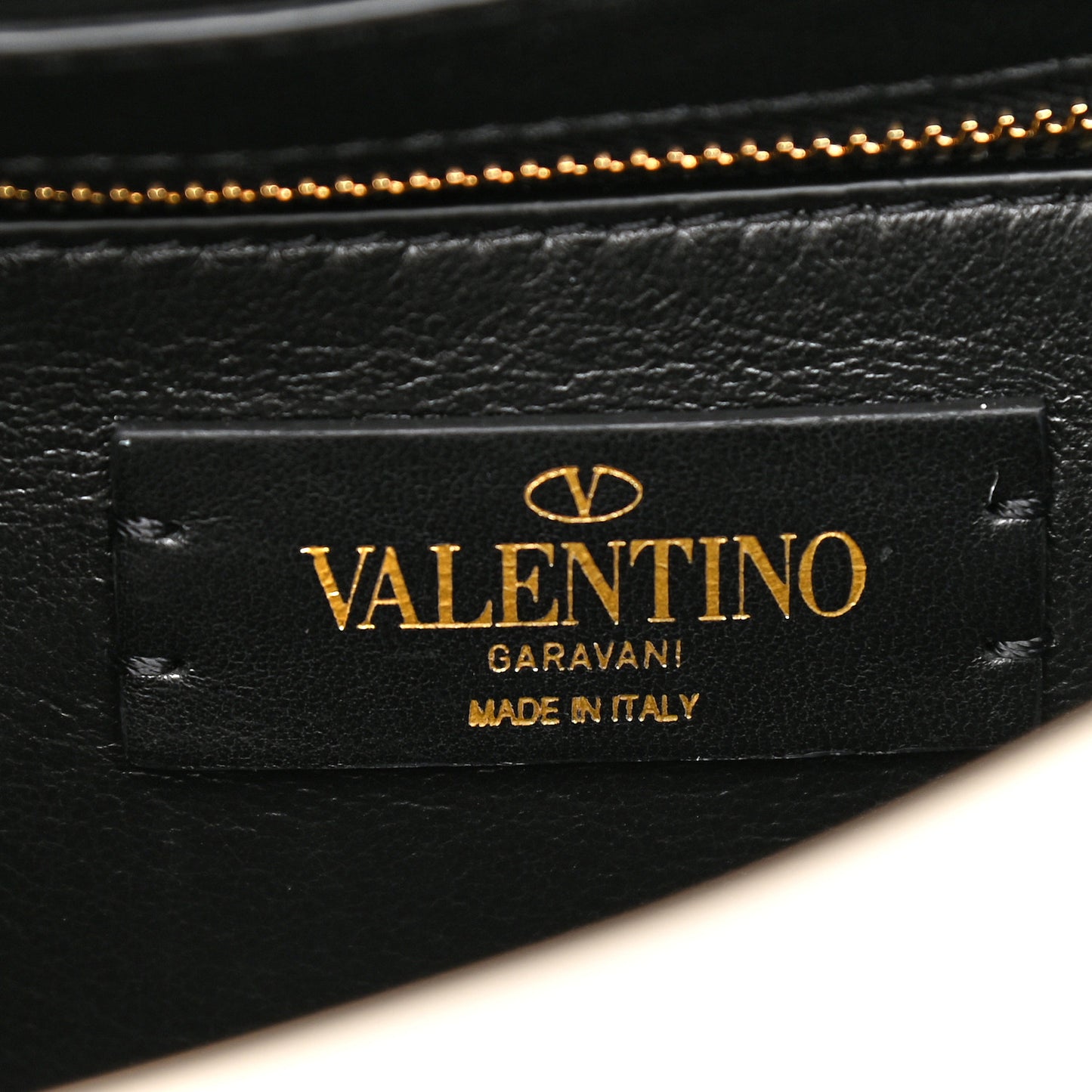 Nappa Large Roman Stud Shoulder Bag Ivory Black