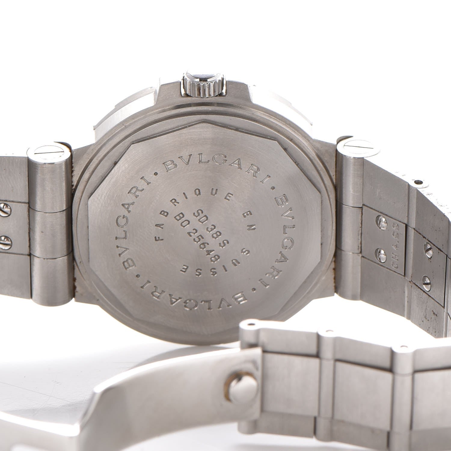 Bulgari Stainless Steel 38mm Diagono Scuba Automatic Watch Black 6 of 10
