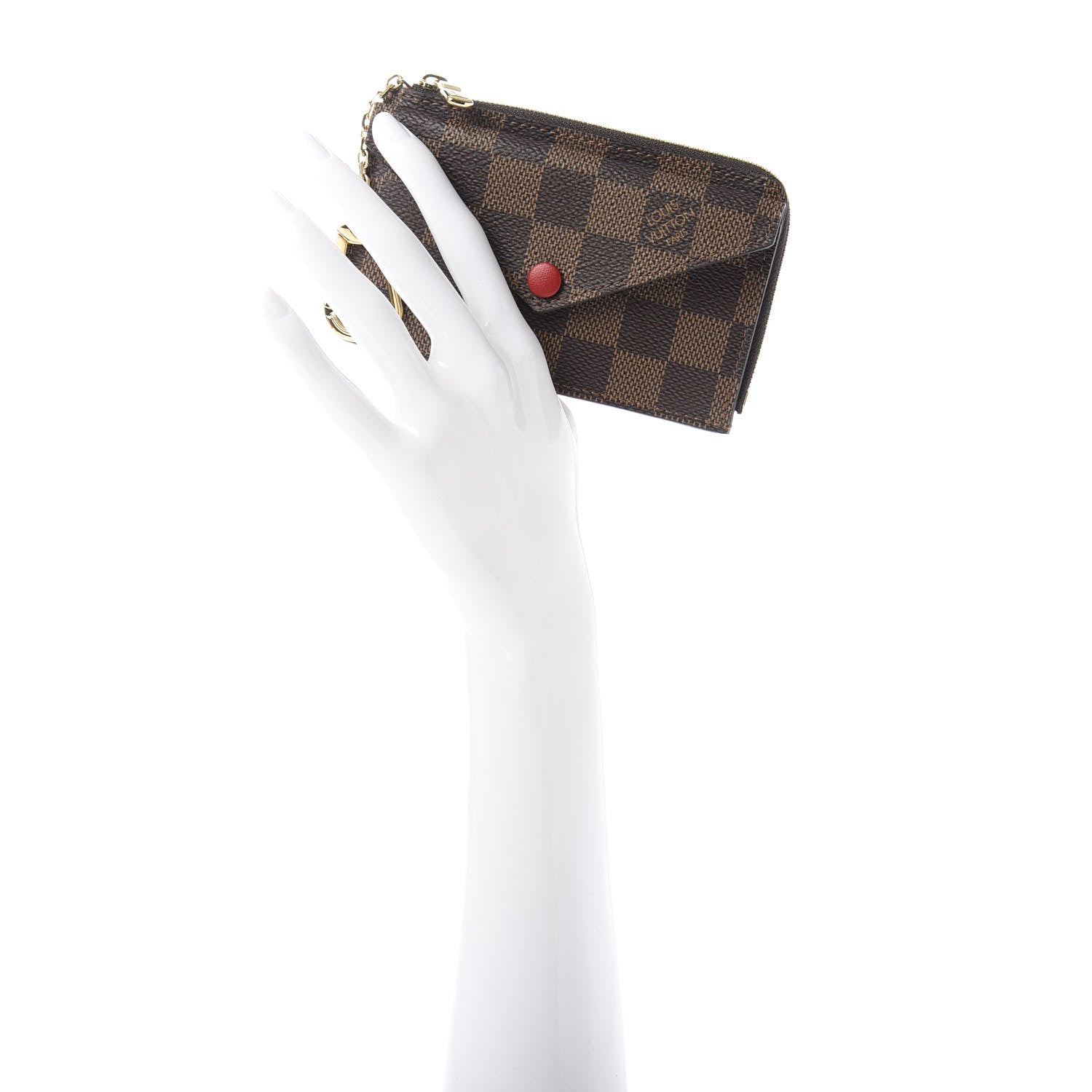 Louis Vuitton Damier Ebene Recto Verso Card Holder Red 2 of 8