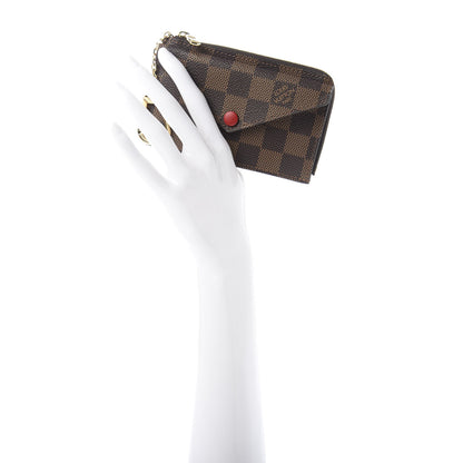 Louis Vuitton Damier Ebene Recto Verso Card Holder Red 2 of 8