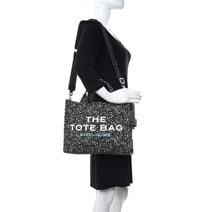 Marc Jacobs Cotton Canvas Floral Print Medium The Traveler Tote Bag Black 2 of 10
