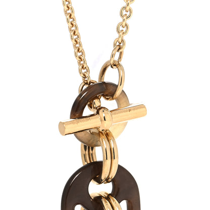 Hermes Buffalo Horn Lacquer Eurydice Pendant Necklace 4 of 6