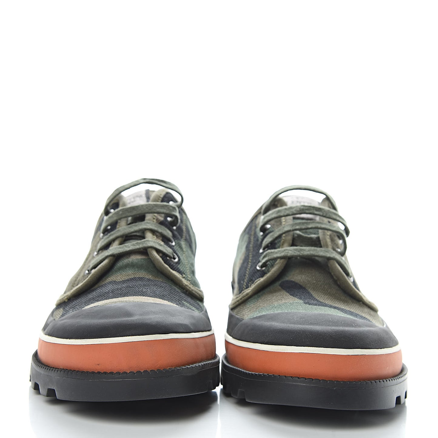 Canvas Camouflage Lace Up Shoes 42.5 Army Green