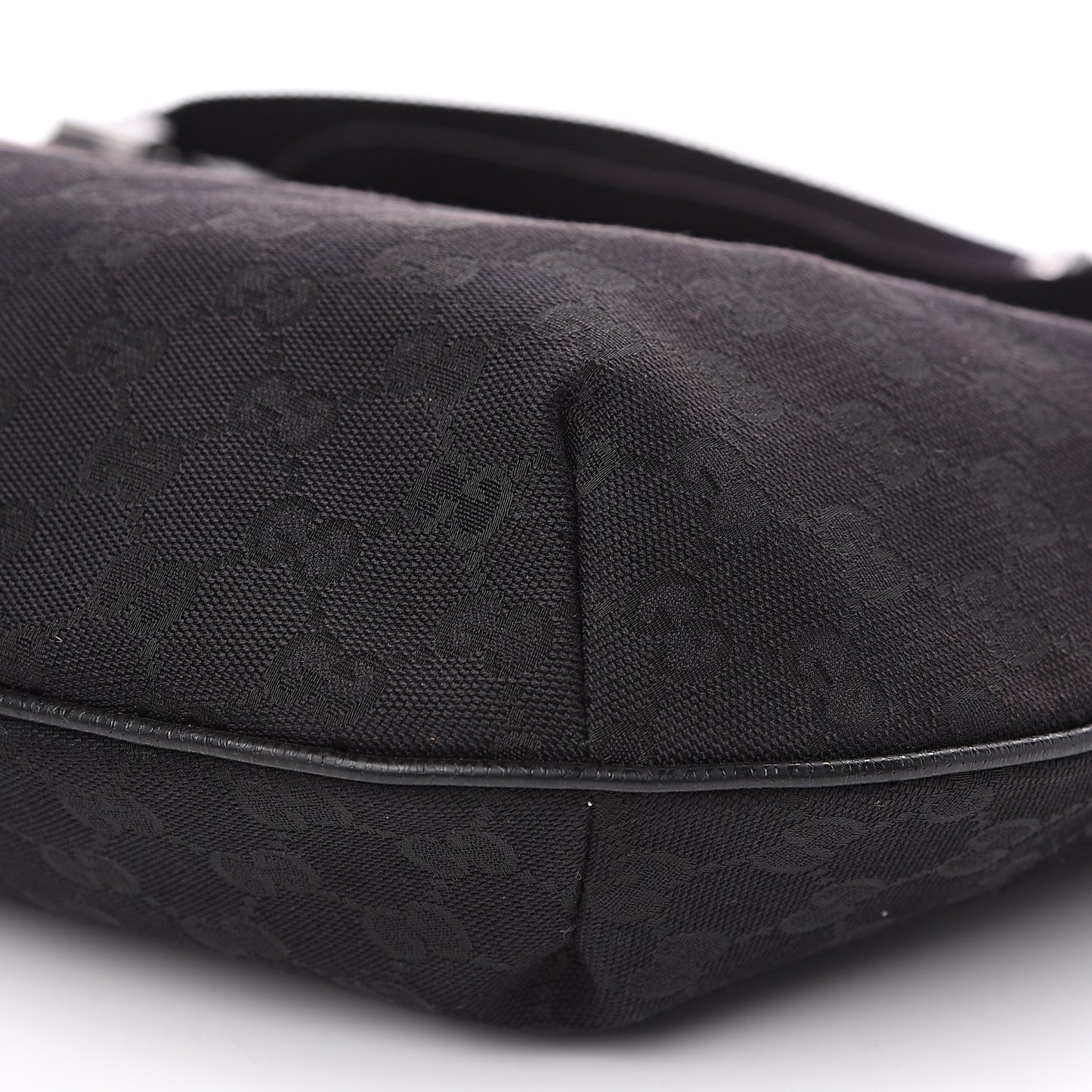Monogram Medium Half Moon Hobo Black