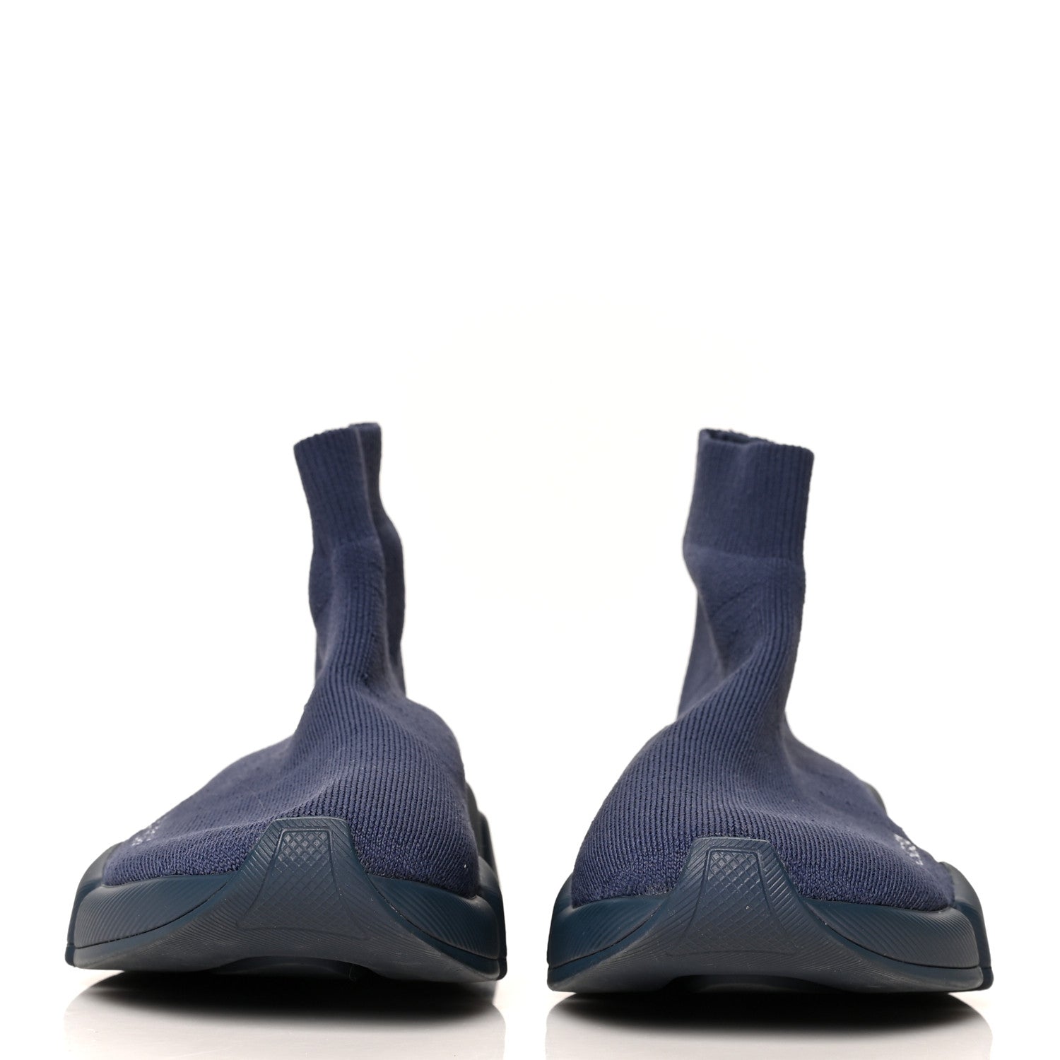 Balenciaga Technical 3D Recycled Knit Womens Speed 2.0 Sneakers 37 Monocolor Dark Navy 2 of 7