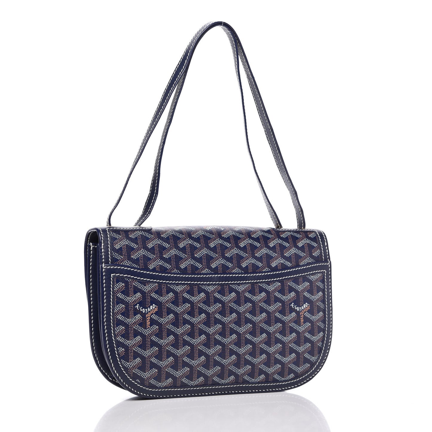 Goyardine 233 PM Shoulder Bag Navy