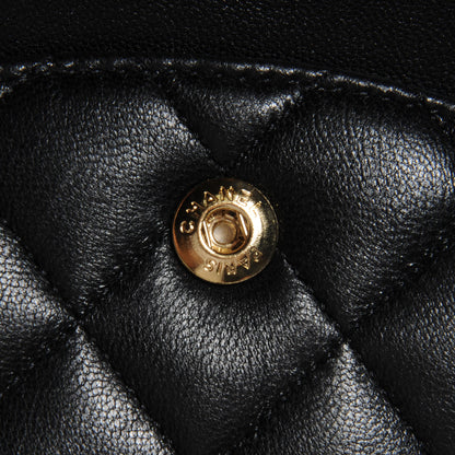 Chanel Lambskin Medium Double Flap Black 10 of 10