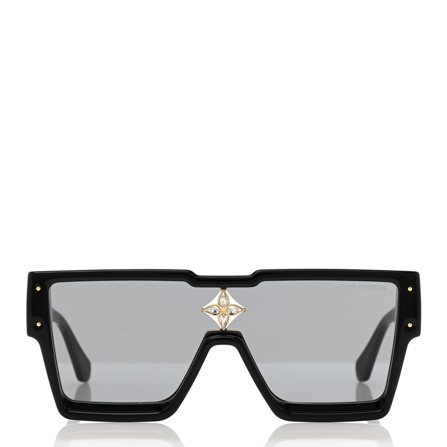 Louis Vuitton Acetate Cyclone Sunglasses Z1578E Black 2 of 9