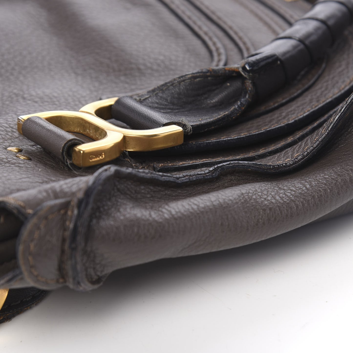 Calfskin Medium Marcie Satchel Ash