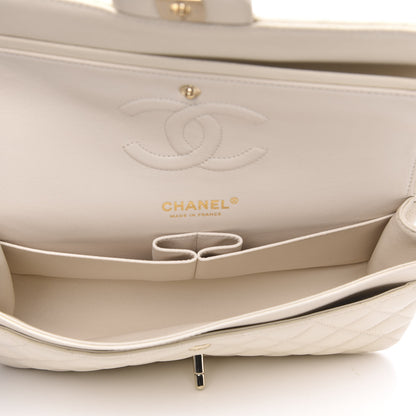 Chanel Caviar Quilted Medium Double Flap White 5 of 11