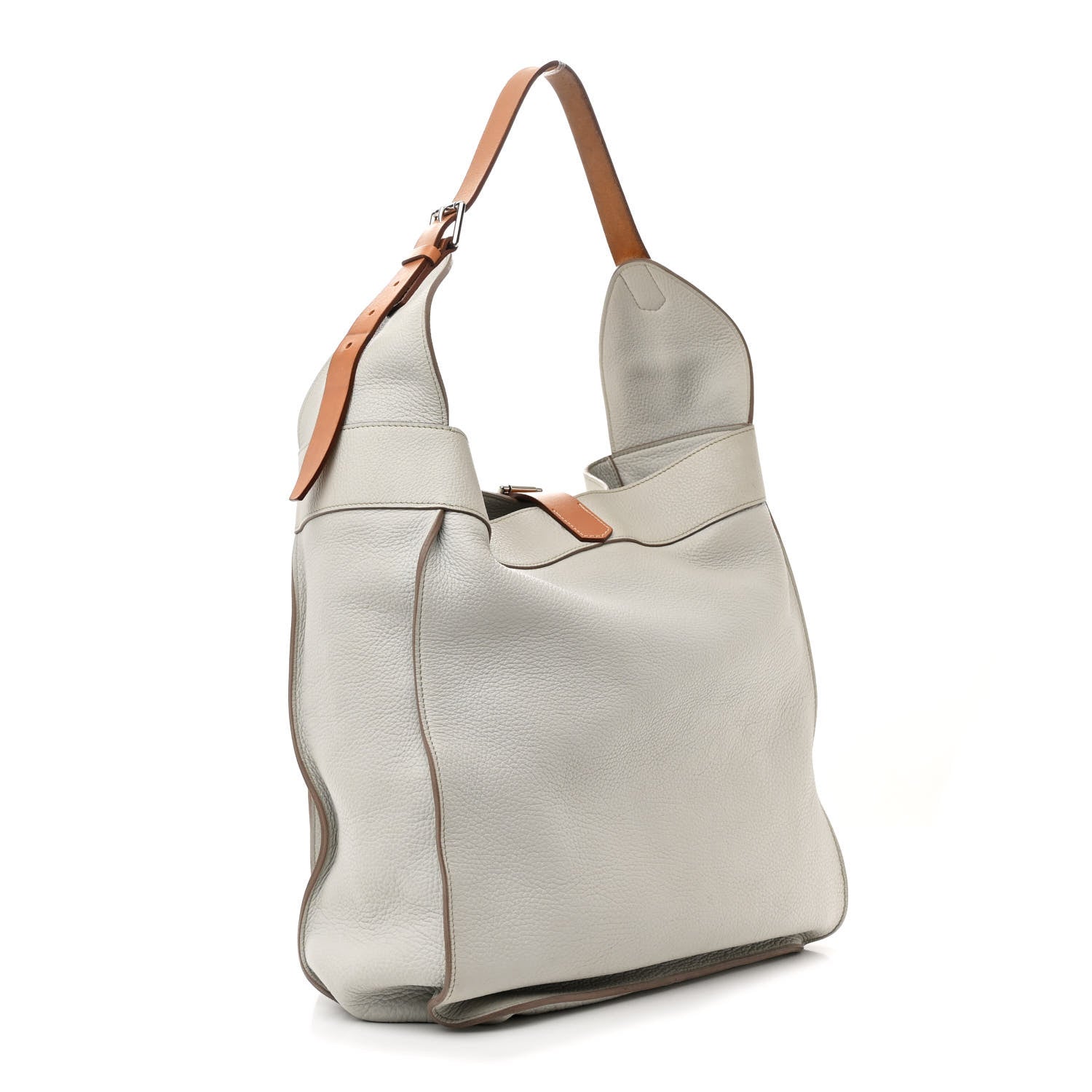 Hermes Taurillon Clemence Marwari GM Gris Perle 3 of 12