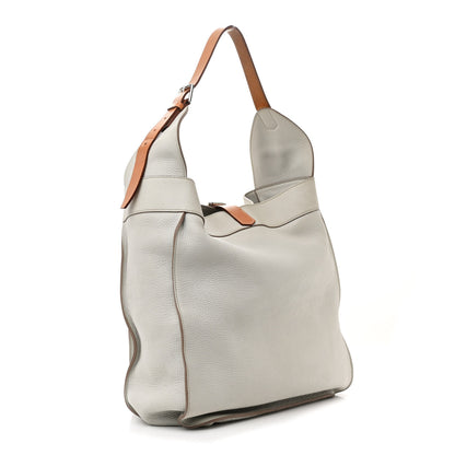 Hermes Taurillon Clemence Marwari GM Gris Perle 3 of 12