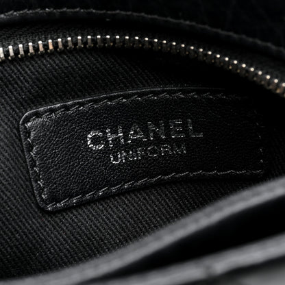Chanel Aged Calfskin Quilted Crossbody Bag Black 6 of 10