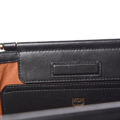 MCM Coated Canvas Studded Shopper Tote Black 8 of 14