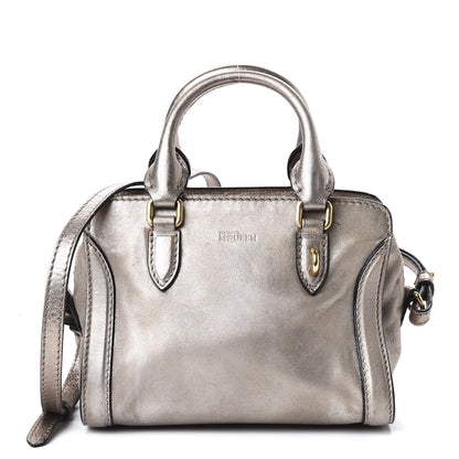 Alexander McQueen Metallic Calfskin Mini Padlock Tote Skin 1 of 11