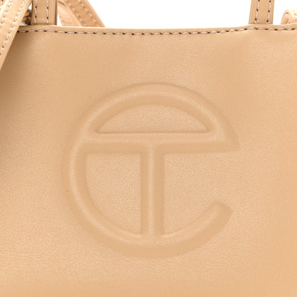 Telfar Vegan Leather Small Shopping Bag Cream 8 of 10