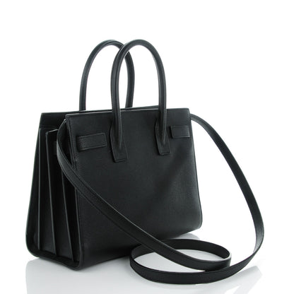 Saint Laurent Grained Calfskin Baby Sac De Jour Black 3 of 7