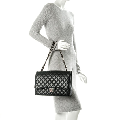 Chanel Caviar Quilted Maxi Double Flap Black 2 of 8