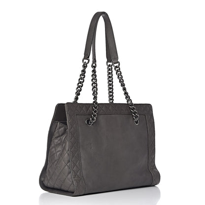 Chanel Calfskin Boy Reverso Shopping Tote Grey 3 of 11