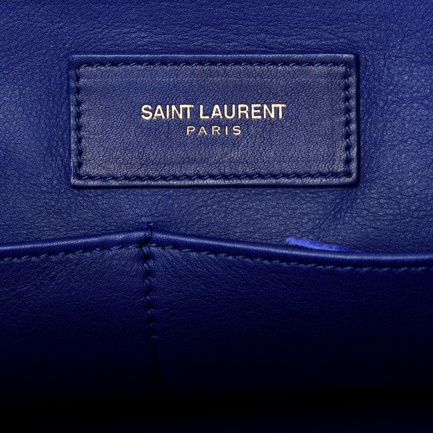 Saint Laurent Calfskin Medium Classic Y Cabas Royal Blue 6 of 12