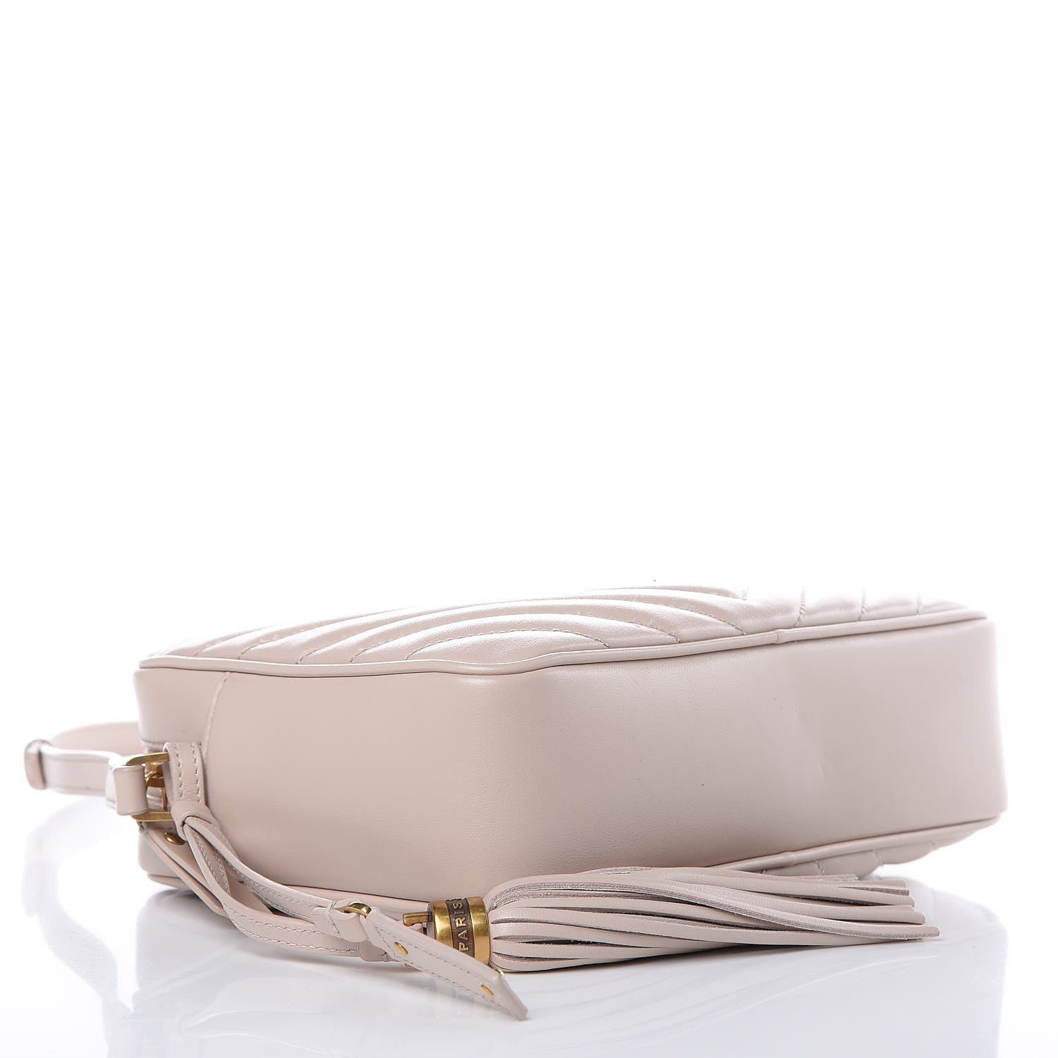 Saint Laurent Calfskin Matelasse Monogram Lou Camera Bag Beige 4 of 9