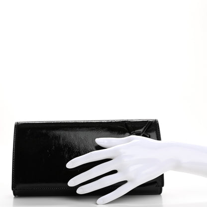 Saint Laurent Patent Smoking Clutch Black 2 of 10