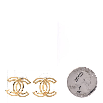 Chanel Metal Obazine CC Earrings Gold 2 of 5