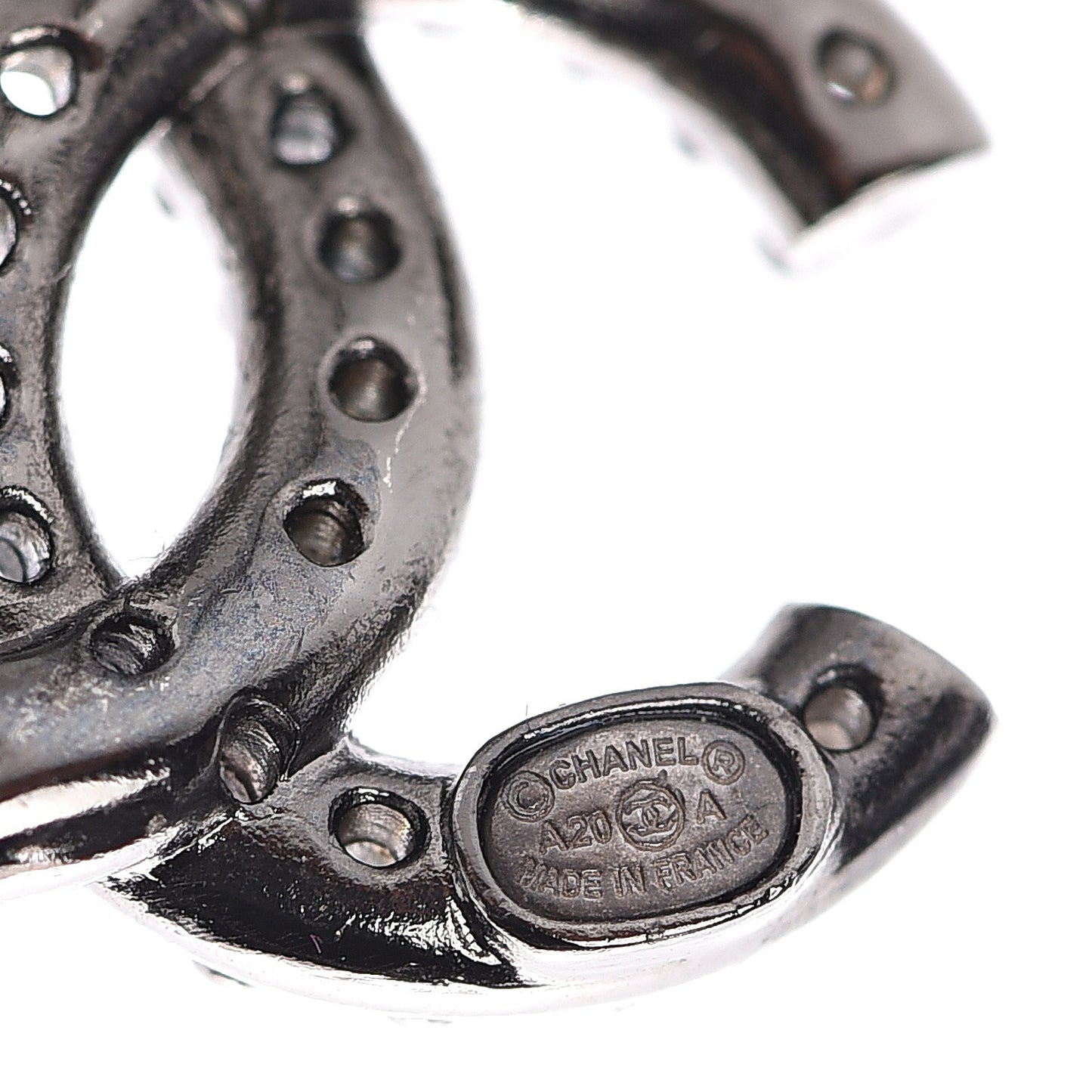 Ruthenium Crystal CC Earrings