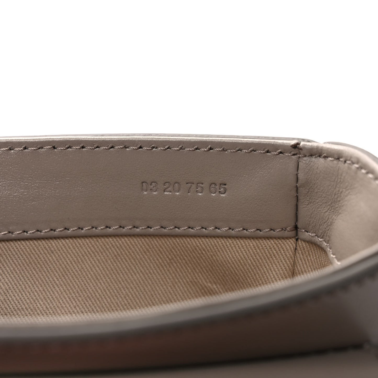 Shiny Calfskin Suede Mini C Double Carry Motty Grey