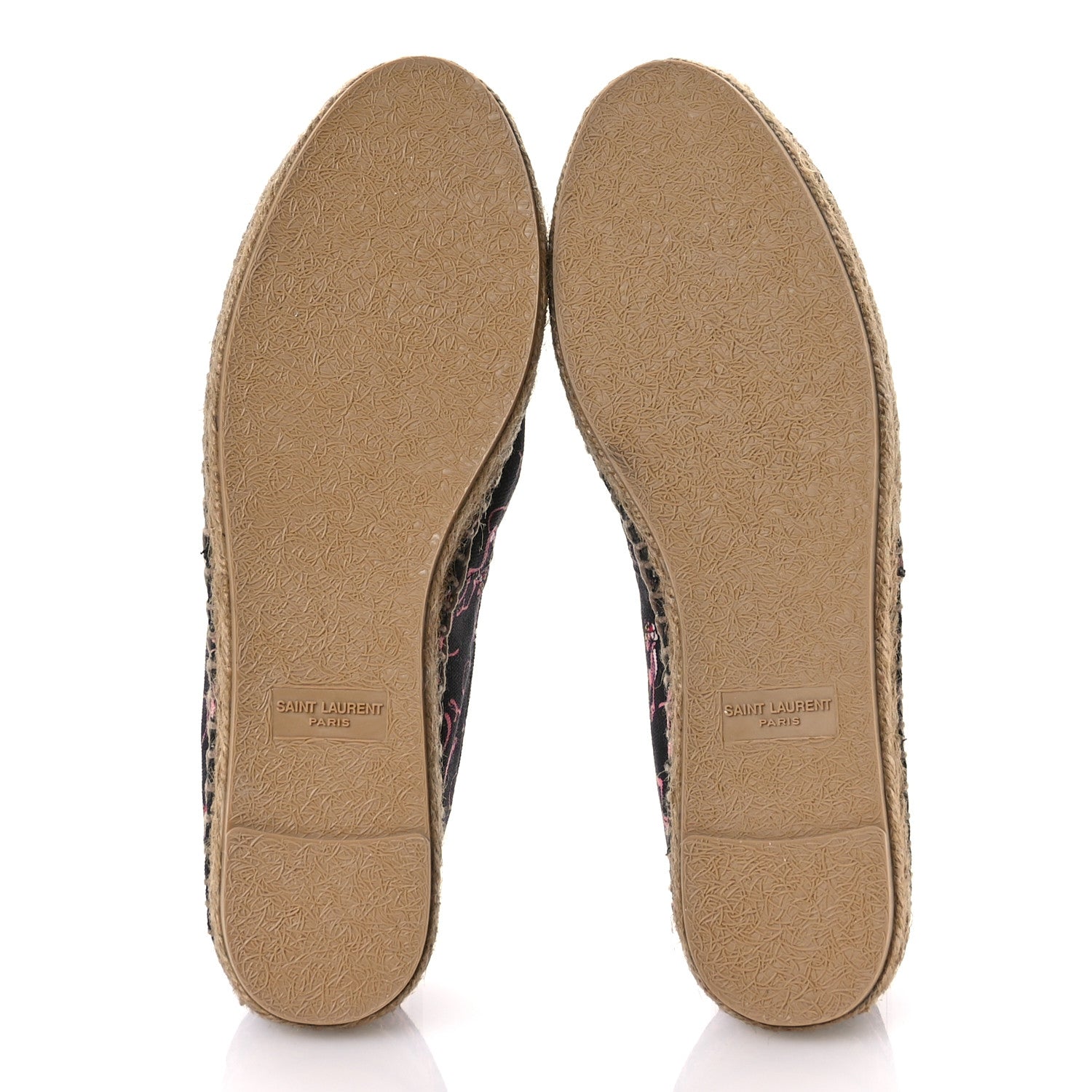 Saint Laurent Canvas Pink Panther Espadrilles 37 Black Multicolor 6 of 11