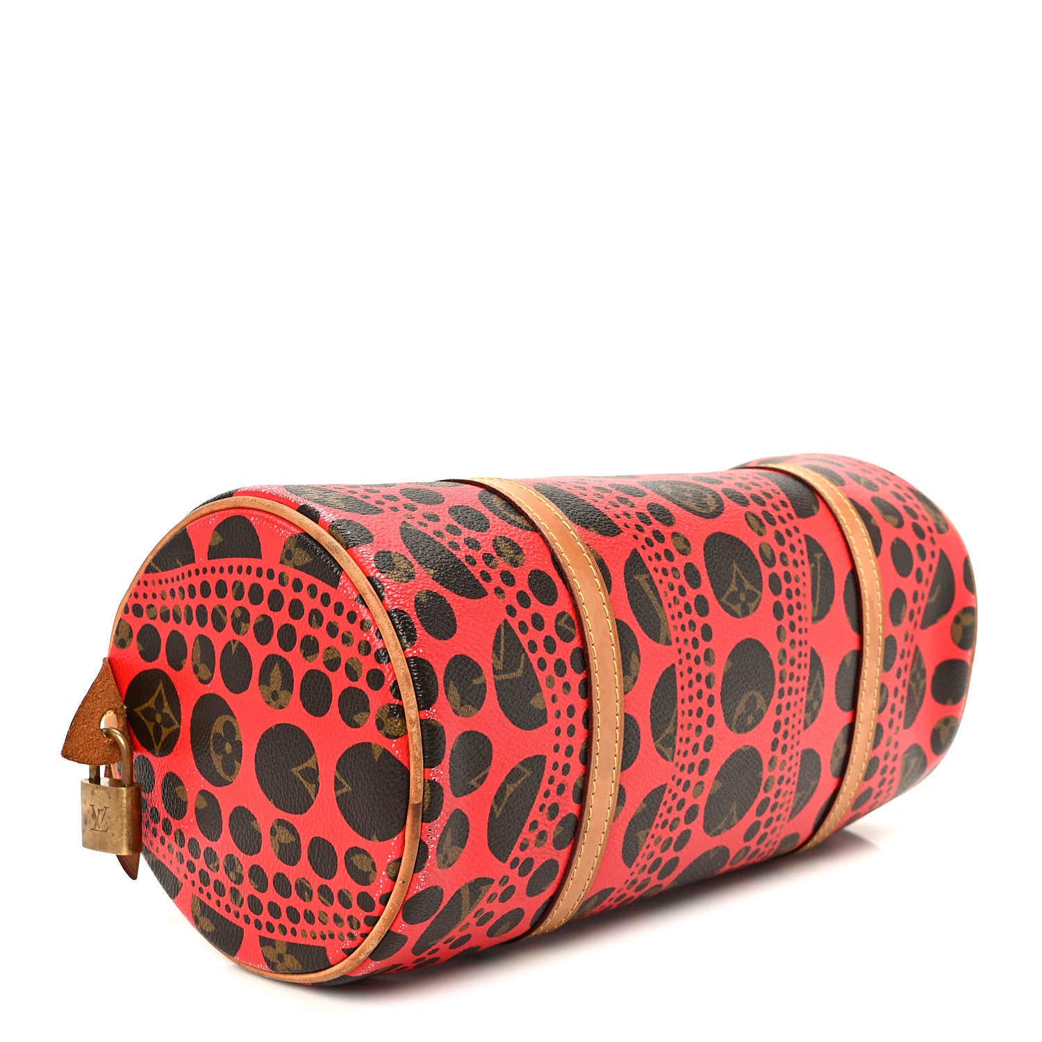 Louis Vuitton Monogram Kusama Pumpkin Dots Papillon 30 Red 3 of 13