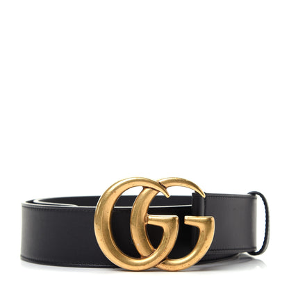 Gucci Calfskin Double G 40mm Belt 80 32 Black 1 of 6