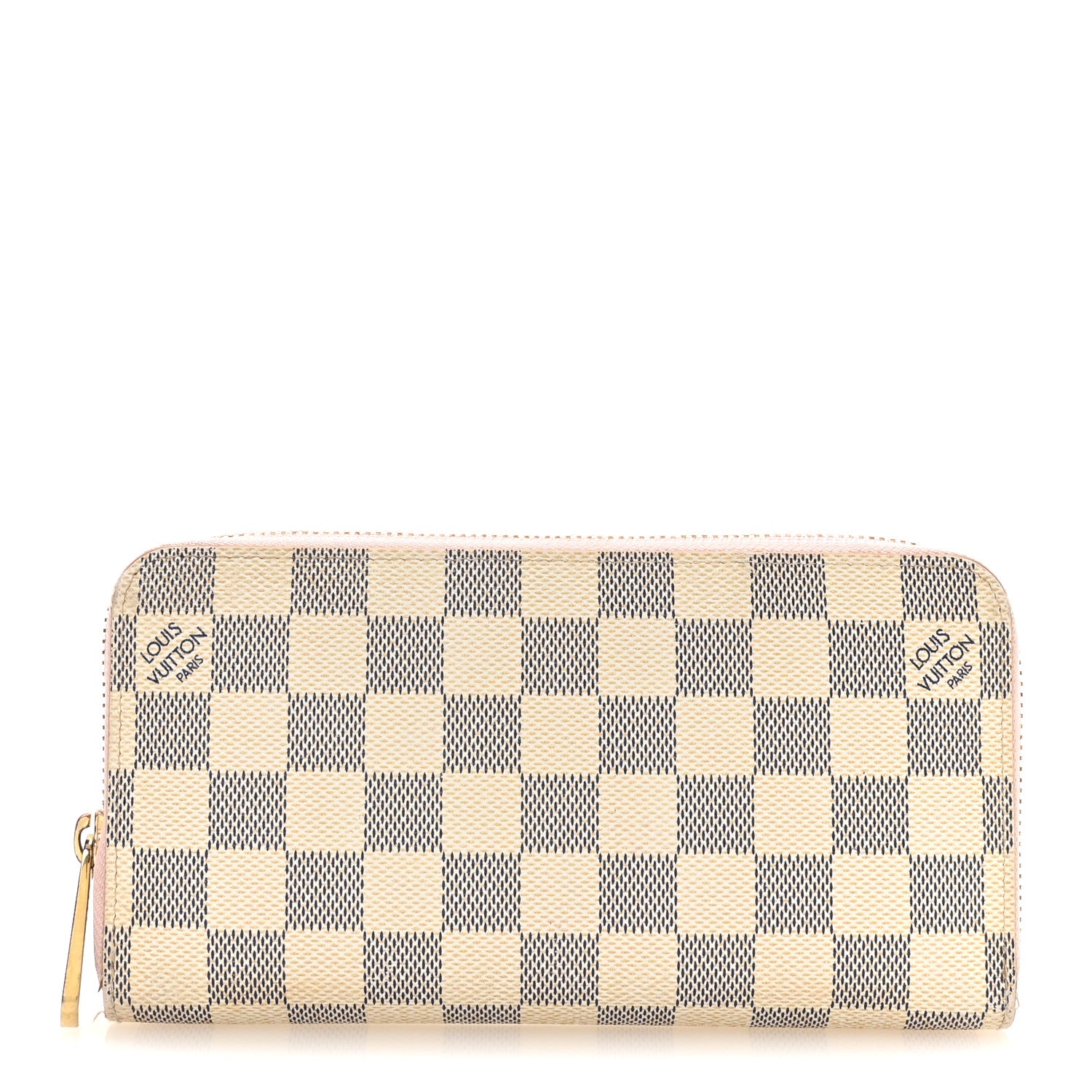 Louis Vuitton Damier Azur Zippy Wallet Rose Ballerine 1 of 8