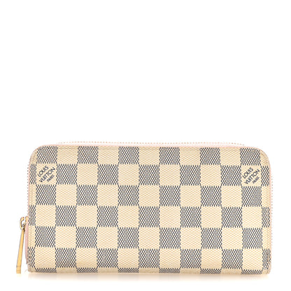 Louis Vuitton Damier Azur Zippy Wallet Rose Ballerine 1 of 8