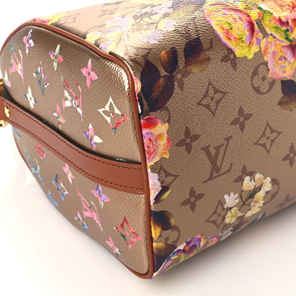 Louis Vuitton Metallic Monogram LV Garden Speedy Bandouliere 25 Gold 7 of 8